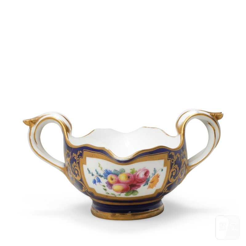 A Sèvres blue-ground sauceboat (saucière), dated 1786 - 图8